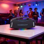 اسپیکر بلوتوثی قابل حمل Powerology Rock 350W مدل PWF9 | نورپردازی RGB و توان 350 وات - تصویر 11