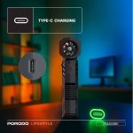 جت فن شارژی و قابل حمل Porodo Lifestyle TurboBlast مدل PDADUS با موتور ۱۶۰ وات - تصویر 8