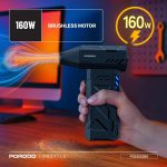 جت فن شارژی و قابل حمل Porodo Lifestyle TurboBlast مدل PDADUS با موتور ۱۶۰ وات - تصویر 6