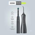 ست مسواک برقی و واترفلاسر SENK مدل 1001 با مخزن 320 میلی‌لیتری - تصویر 4
