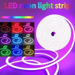 ریسه نئون فلکسی RGB-IC برنامه‌پذیر ۵ متری رونده و حساس به صدا - تصویر 3