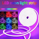 ریسه نئون فلکسی RGB-IC برنامه‌پذیر ۵ متری رونده و حساس به صدا - تصویر 12